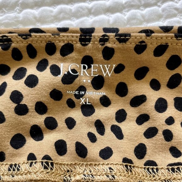 J. Crew Brown and Tan Leopard Print Leggings - Picture 6 of 7